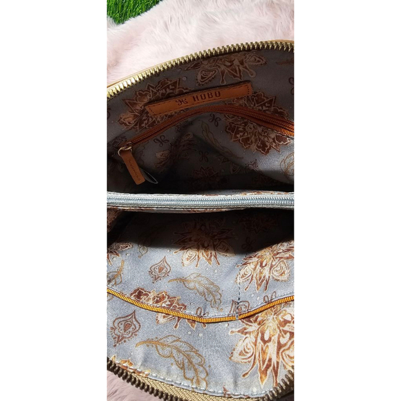 NWOT Nash Calfskin Leather Crossbody Bag & Wallet - Metallic Pink Gold - Picture 10 of 11